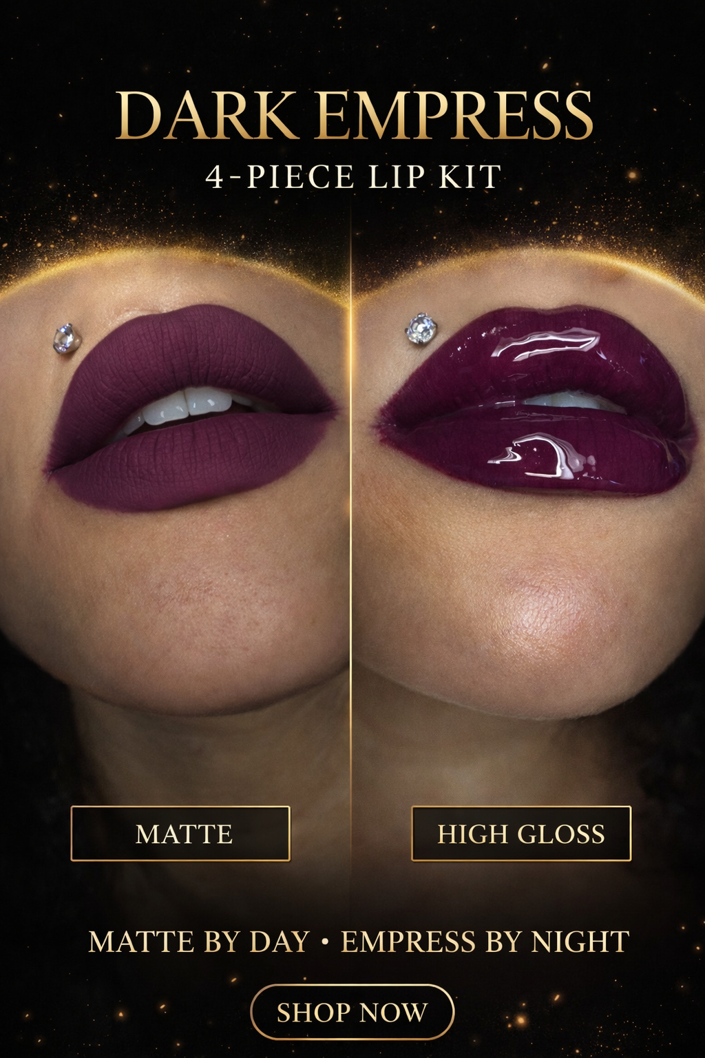 New four piece lip kit, Dark  Empress
