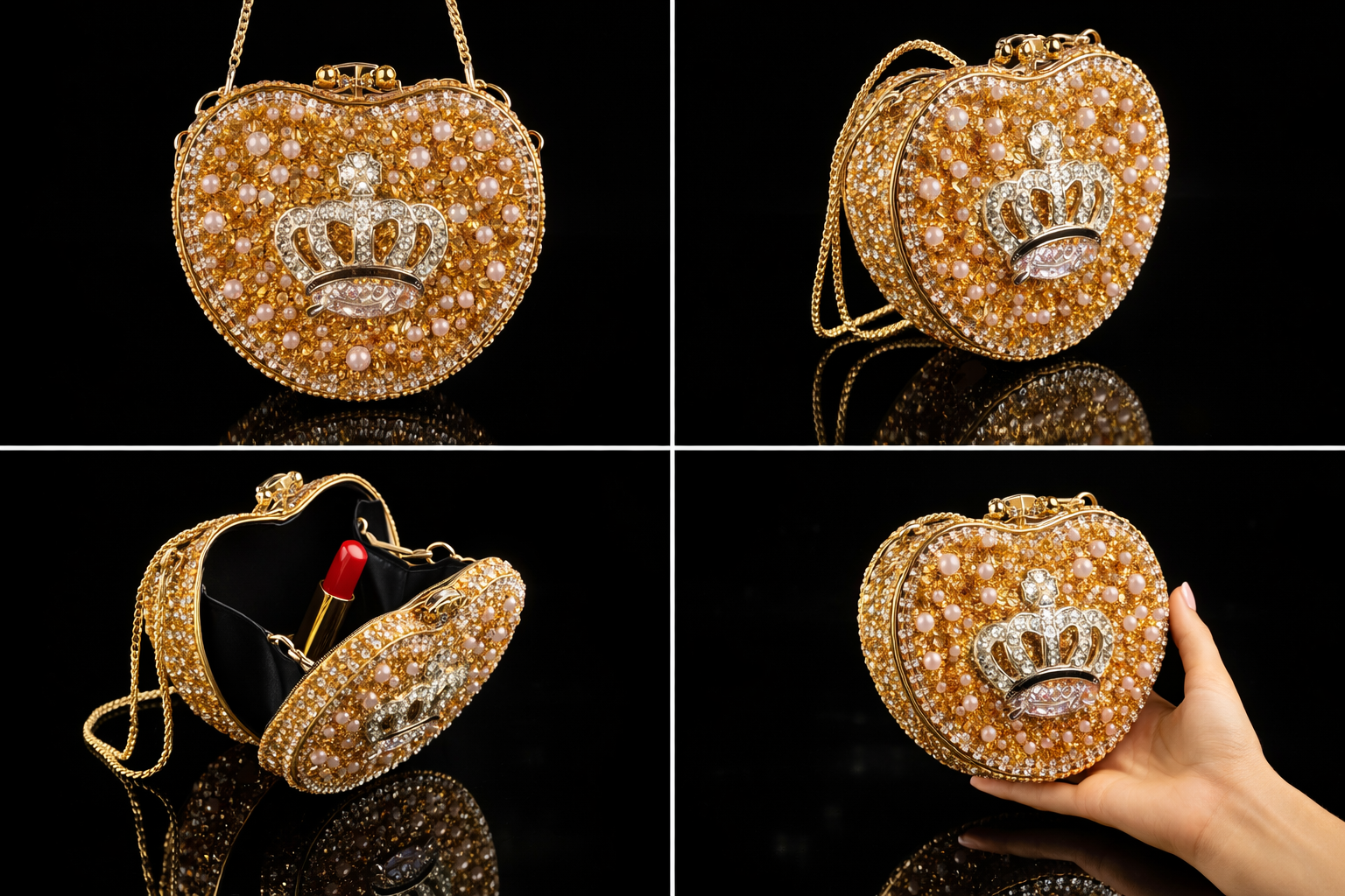 Dynasty Glass  Lipstick Purse