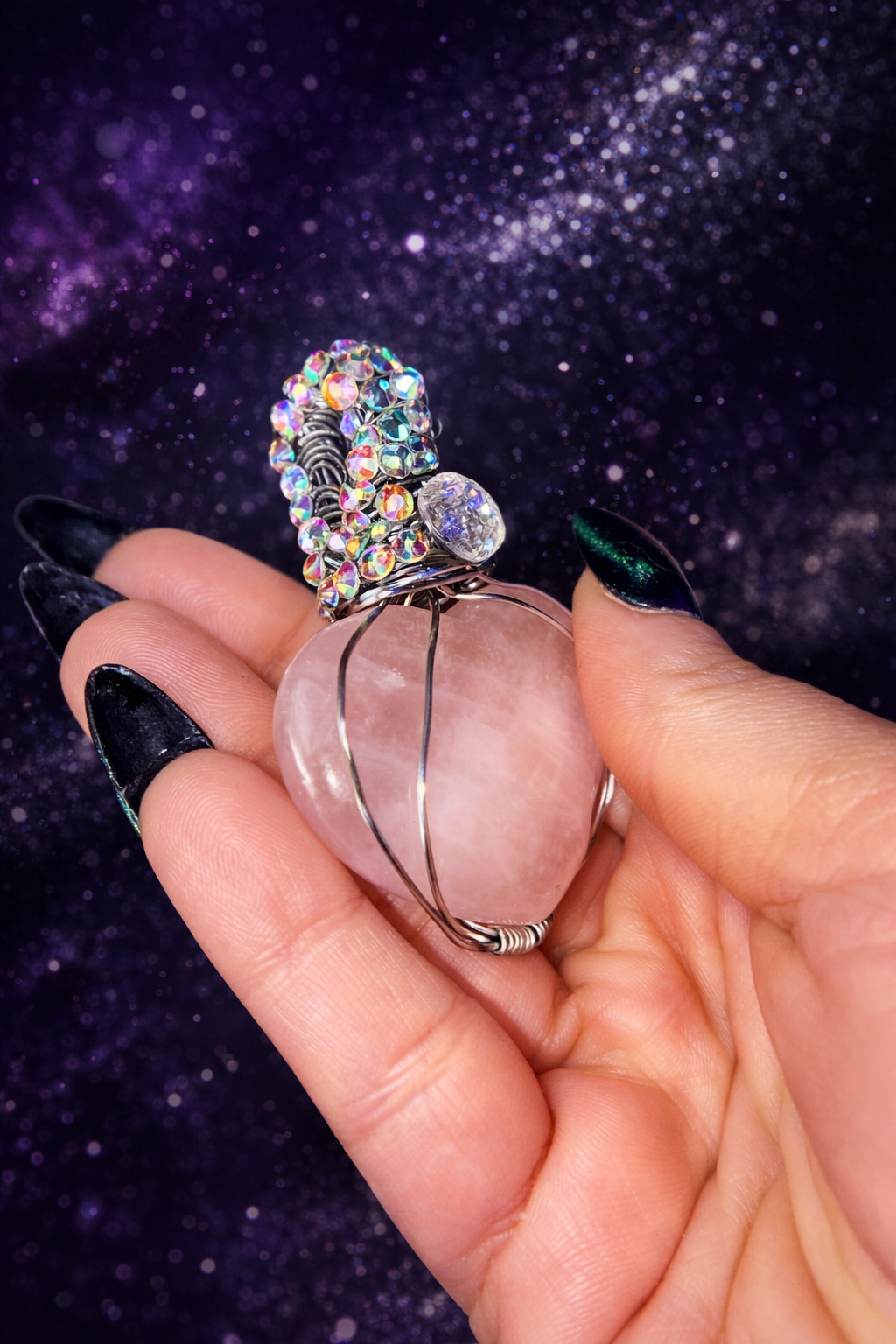 Rose Quartz Heart Pendant