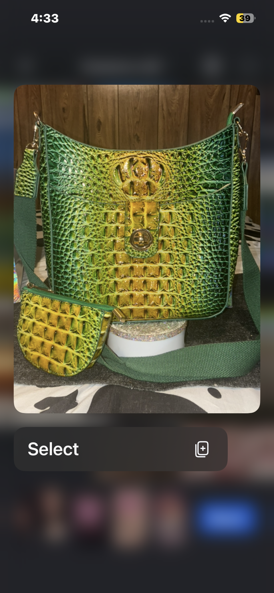 Crocodile collection bags