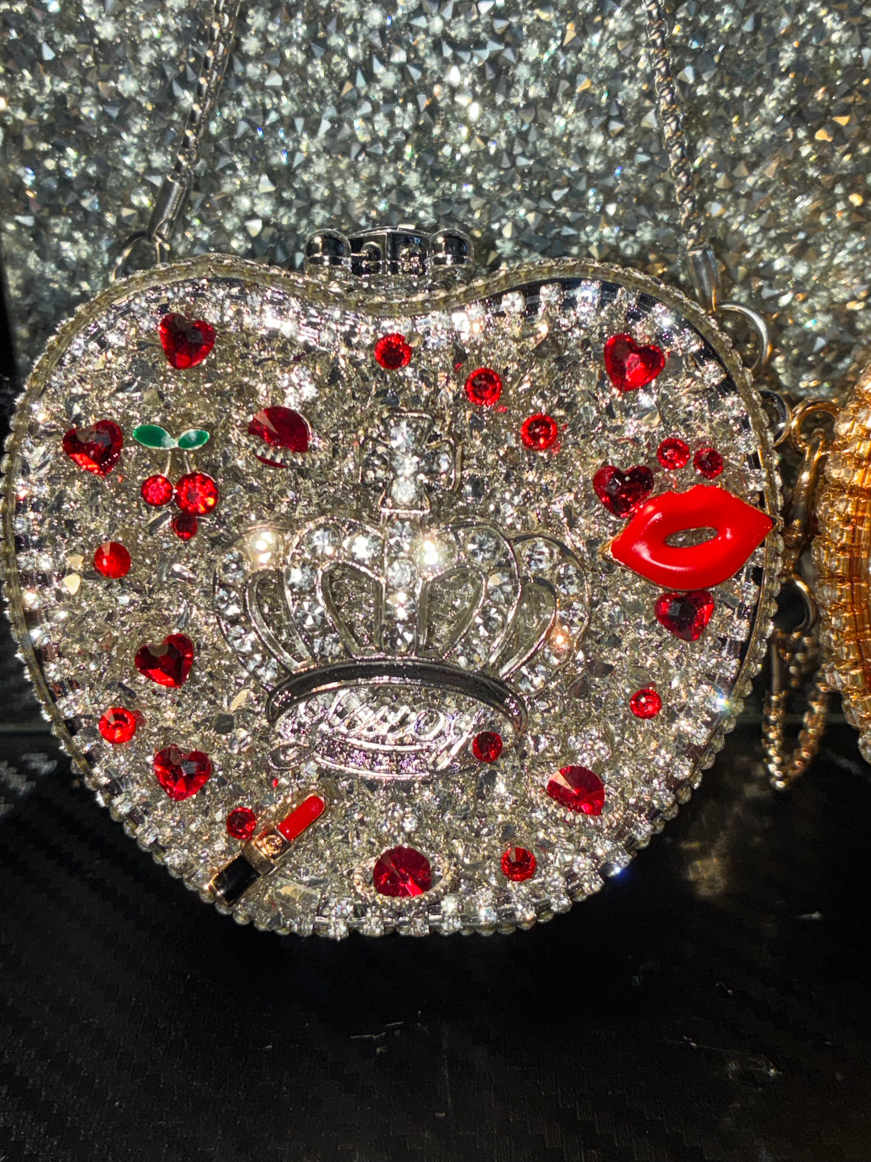 Diamond Doll Glass Lipstick Purse