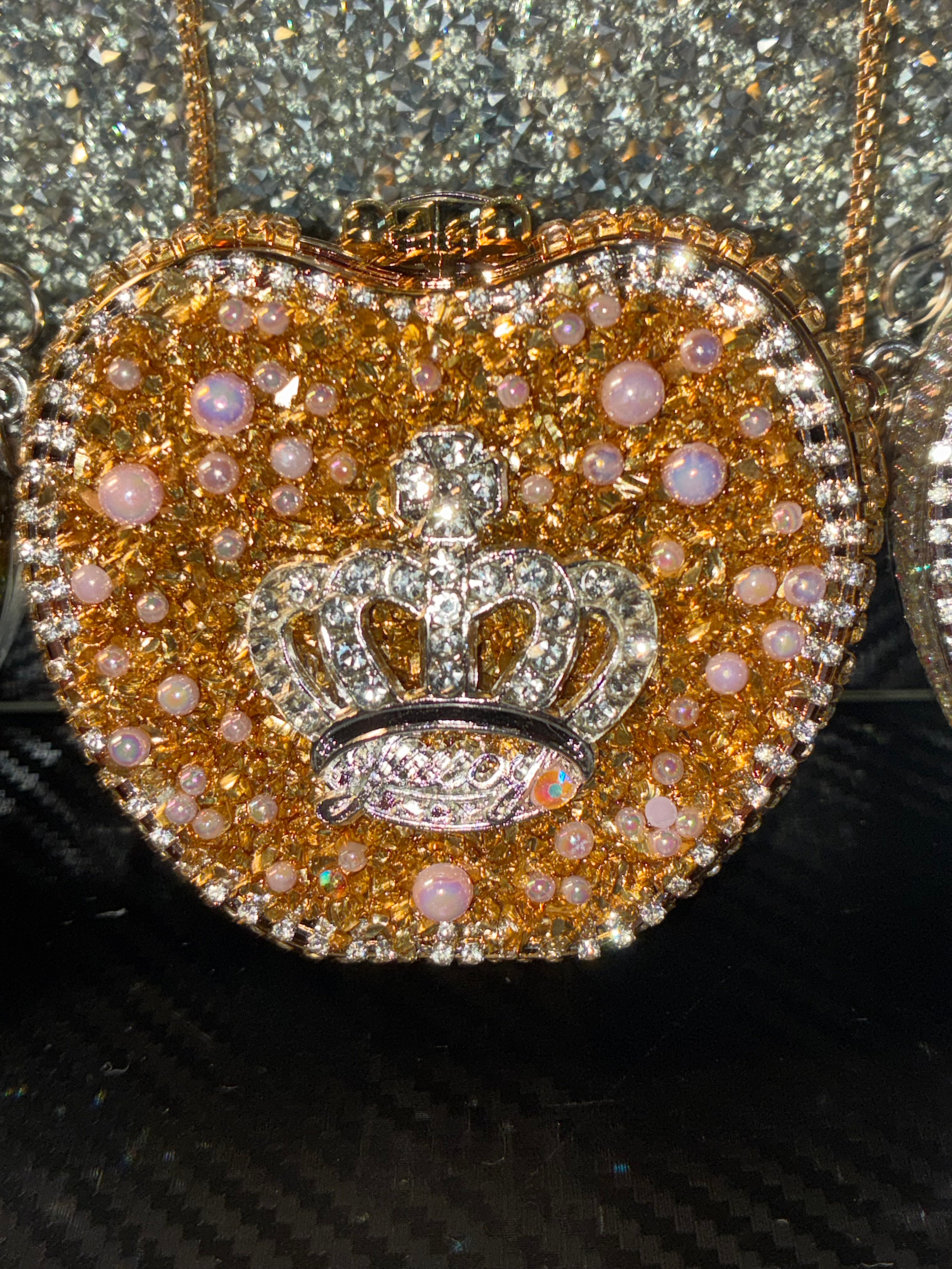 Diamond Doll Glass Lipstick Purse