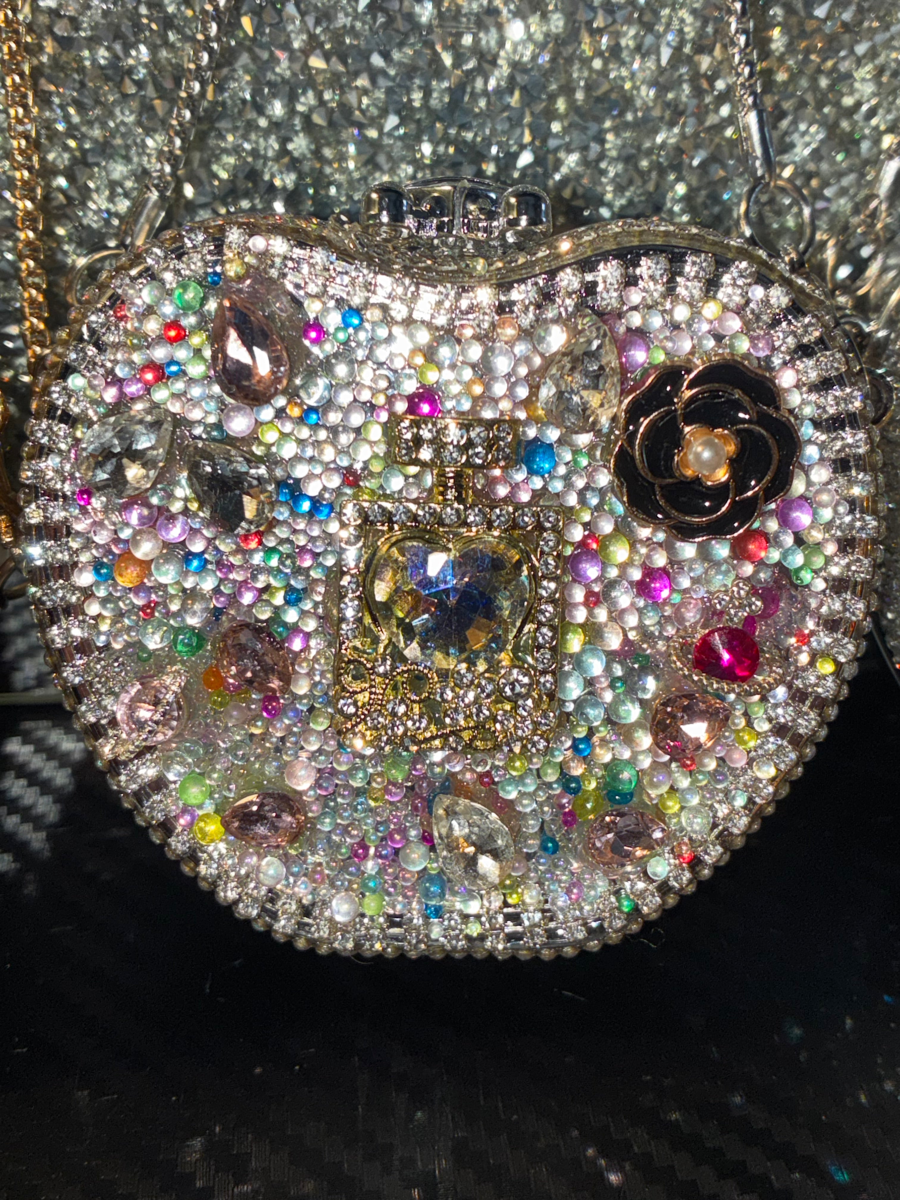 Diamond Doll Glass Lipstick Purse
